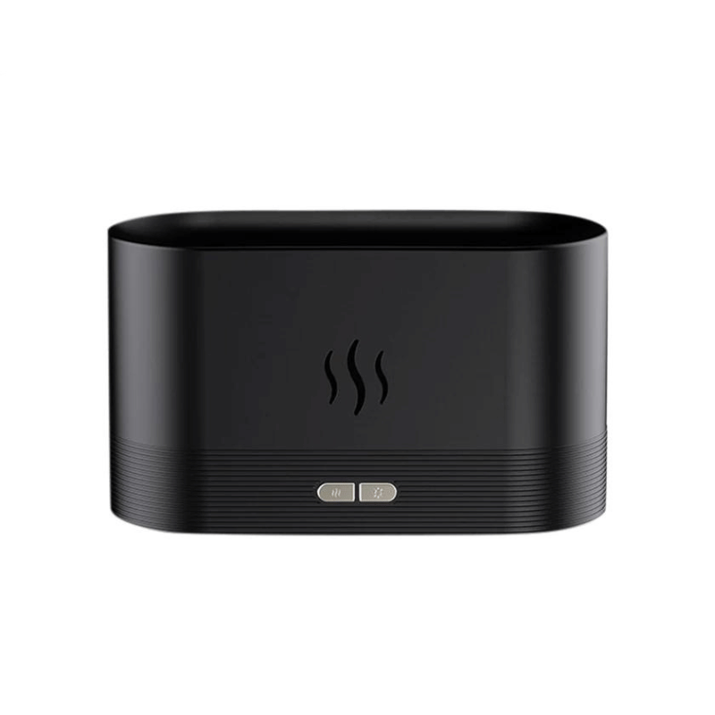 Difusor de Aroma com Efeito em Chamas Fragrance Flame Preto Elégora