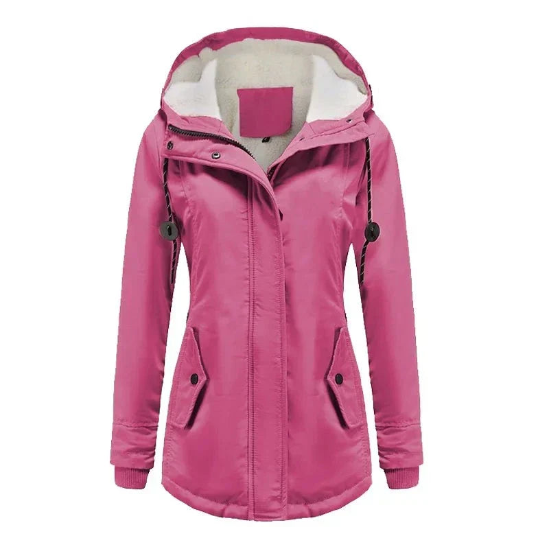 Jaqueta Parka Feminina Forrada com Lã para Inverno Glacier - ( Promoção de Inverno 2025 )