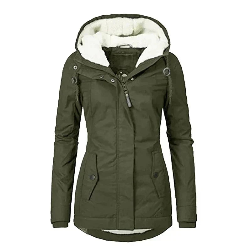 Jaqueta Parka Feminina Forrada com Lã para Inverno Glacier - ( Promoção de Inverno 2025 )