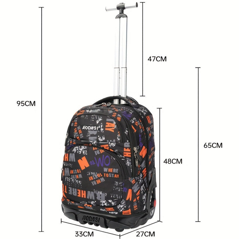 Mochila de Viagem com Rodas Impermeável