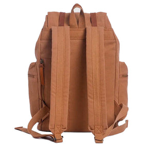Mochila Masculina de Lona e Detalhes em Couro Legítimo Trip Class