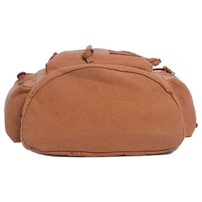 Mochila Masculina de Lona e Detalhes em Couro Legítimo Trip Class