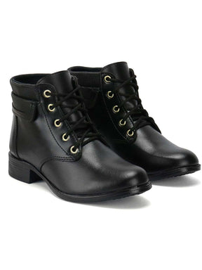 Botinha Bota Feminina Coturno Confortável + (BOLSA TIRA COLO DE BRINDE)