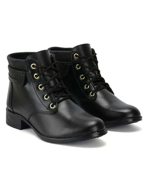 Botinha Bota Feminina Coturno Confortável + (BOLSA TIRA COLO DE BRINDE)