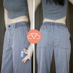 Calça Feminina Aurora em Malha de Seda Gelo e Poliéster - [Pague 2, Leve 3] + Brindes Exclusivos