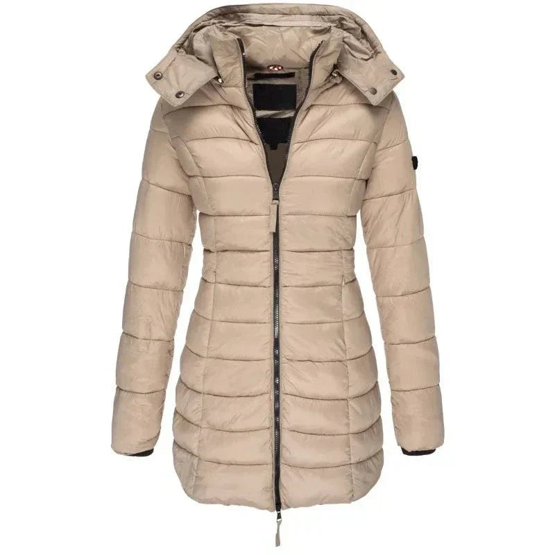 Jaqueta Parka Feminina Puffer Justa ao Corpo - ( Promoção de Inverno 2025 )