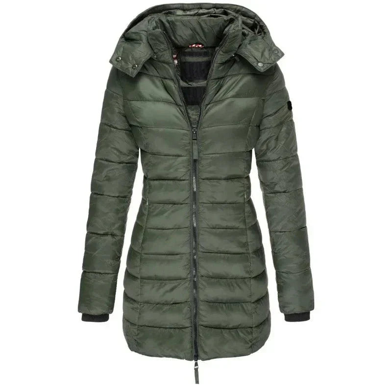 Jaqueta Parka Feminina Puffer Justa ao Corpo - ( Promoção de Inverno 2025 )