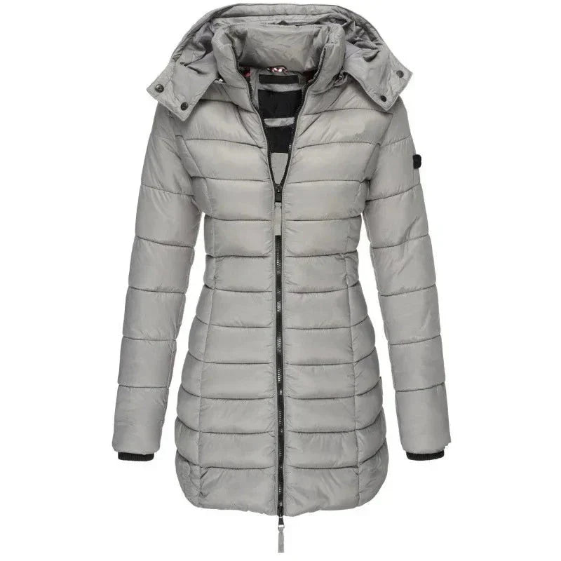 Jaqueta Parka Feminina Puffer Justa ao Corpo - ( Promoção de Inverno 2025 )