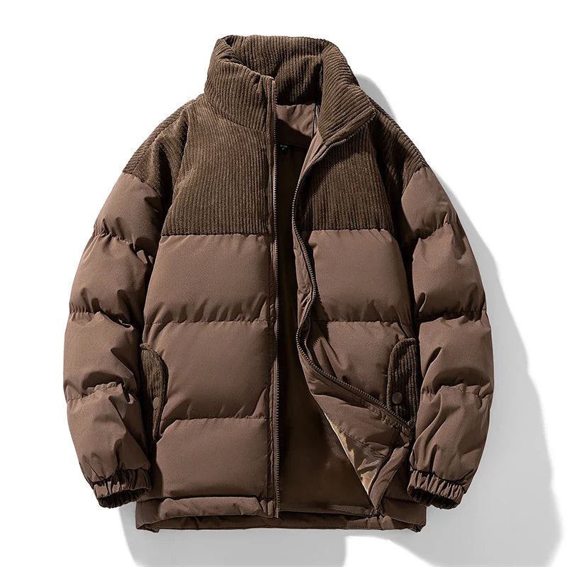 Jaqueta Puffer Acolchoada de Algodão Masculina