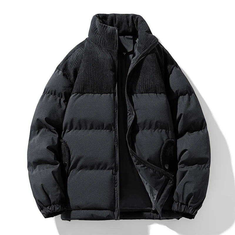 Jaqueta Puffer Acolchoada de Algodão Masculina