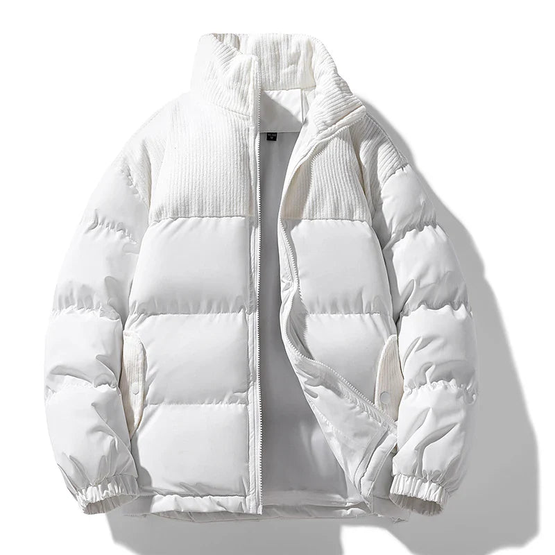 Jaqueta Puffer Acolchoada de Algodão Masculina