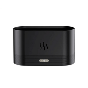 Difusor de Aroma com Efeito em Chamas Fragrance Flame Preto Elégora