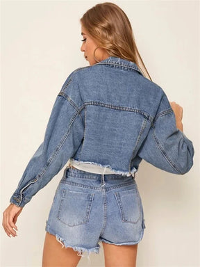 Jaqueta Jeans Feminina Shine