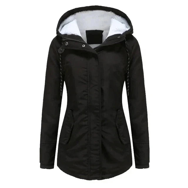 Jaqueta Parka Feminina Forrada com Lã para Inverno Glacier - ( Promoção de Inverno 2025 )