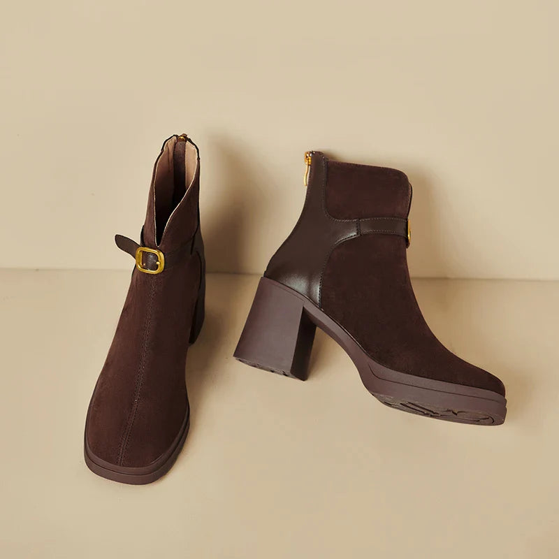 Bota Feminina Valentine Salto – Cano Médio