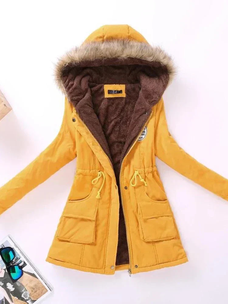 Jaqueta Parka Feminina Acolchoada com Saphira - ( Promoção de Inverno 2025 )