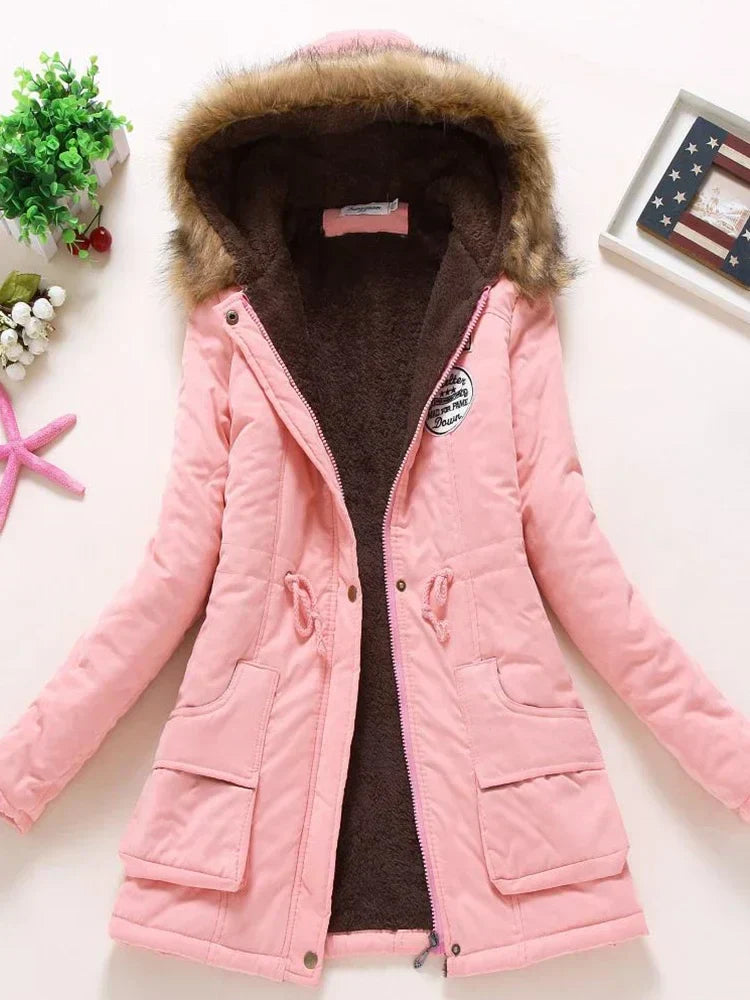 Jaqueta Parka Feminina Acolchoada com Saphira - ( Promoção de Inverno 2025 )
