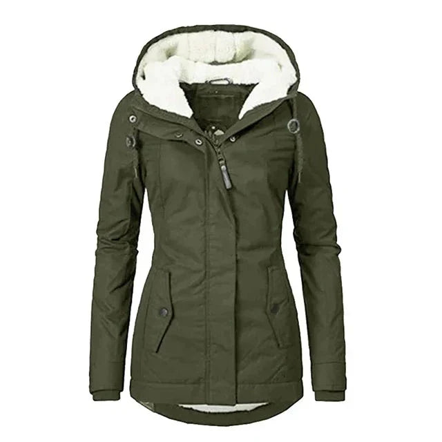 Jaqueta Parka Feminina Forrada com Lã para Inverno Glacier - ( Promoção de Inverno 2025 )