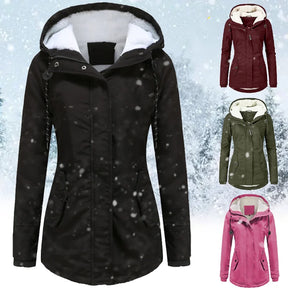Jaqueta Parka Feminina Forrada com Lã para Inverno Glacier - ( Promoção de Inverno 2025 )