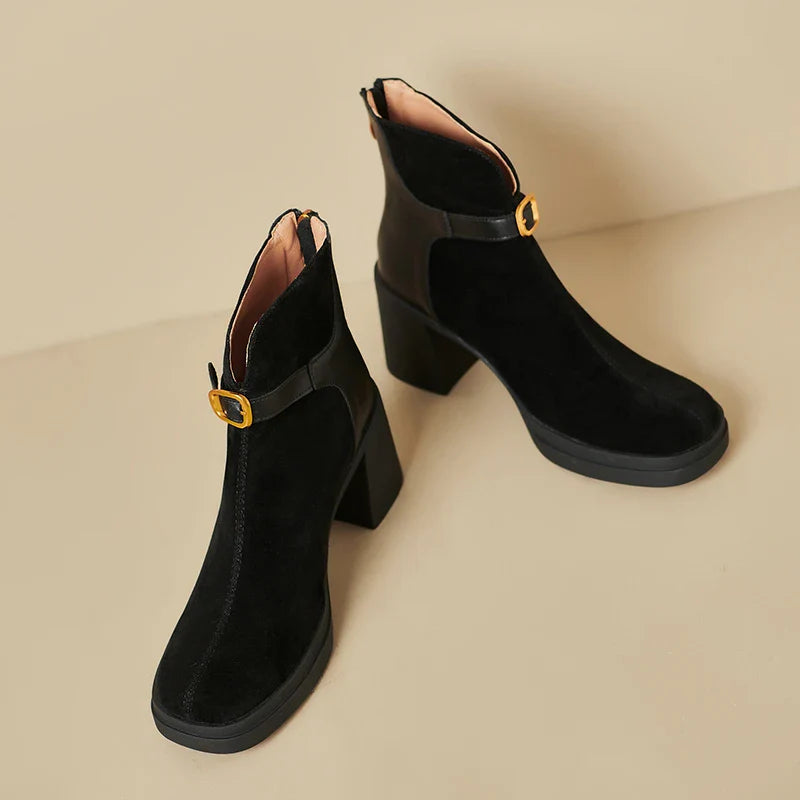 Bota Feminina Valentine Salto – Cano Médio