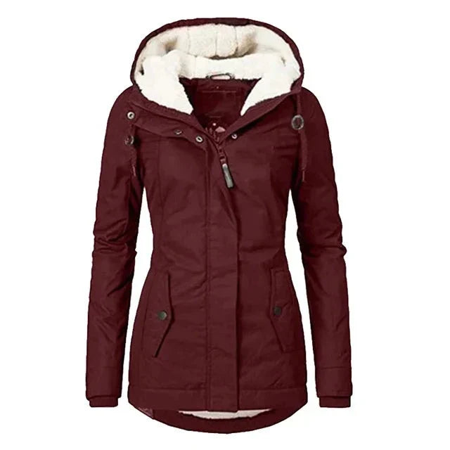 Jaqueta Parka Feminina Forrada com Lã para Inverno Glacier - ( Promoção de Inverno 2025 )