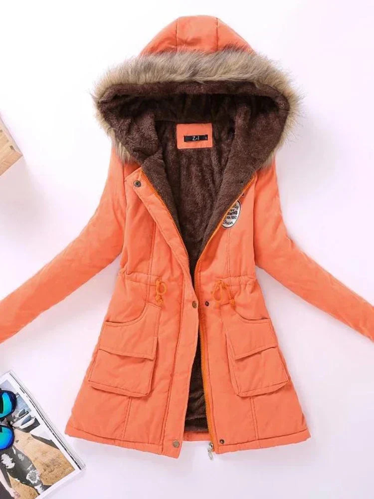 Jaqueta Parka Feminina Acolchoada com Saphira - ( Promoção de Inverno 2025 )