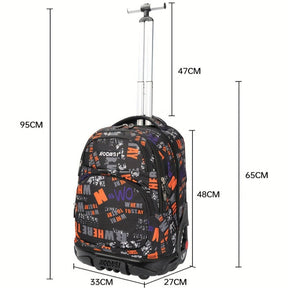 Mochila de Viagem com Rodas Impermeável